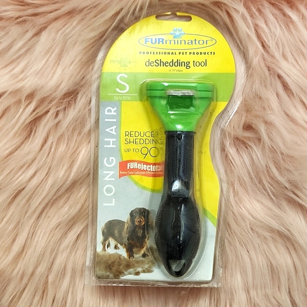 Brand New FURMINATOR deShedding TOOL For LONG HAIRED DOGS-S